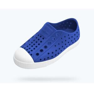 Native Kids Blue Shell White Jefferson Sugarlite Classic Slip On Shoes Size C9